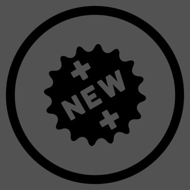 Yeni tıbbi etiket yuvarlak simge