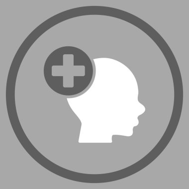 Kafa tedavi yuvarlak simge