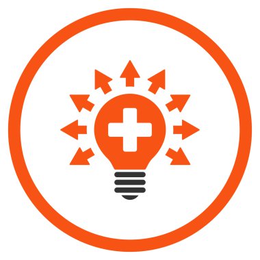 Dezenfeksiyon lambası yuvarlak simge