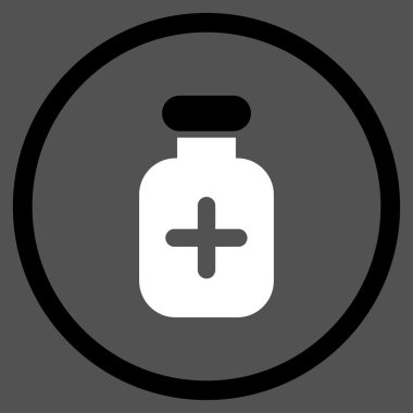 İlaç Phial çember simge