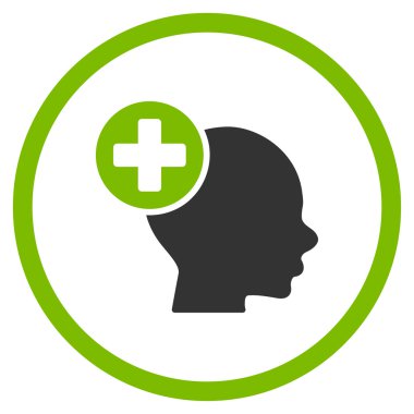 Kafa tedavi yuvarlak simge