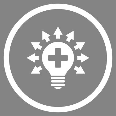 Dezenfeksiyon lambası yuvarlak simge