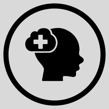 Tıbbi fikir yuvarlak simge