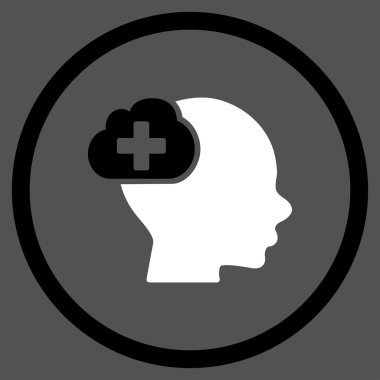 Tıbbi fikir yuvarlak simge