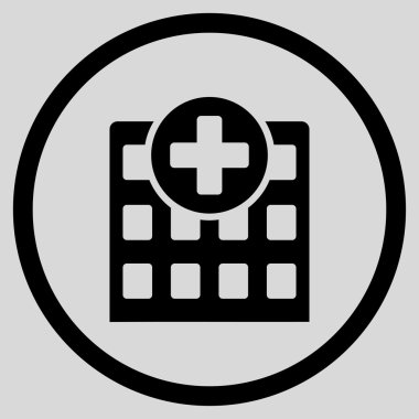 Hastane yuvarlak simge