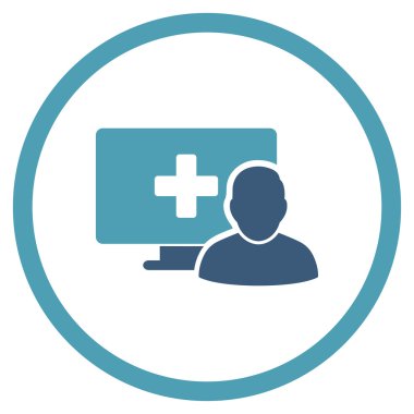 Online tıp çember simge