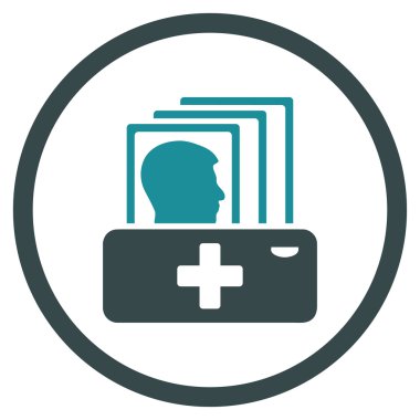 Hastalık Katalog yuvarlak simge