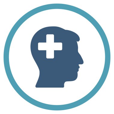 Artı adam kafa çember simge