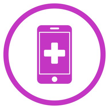 Mobil tıp çember simge