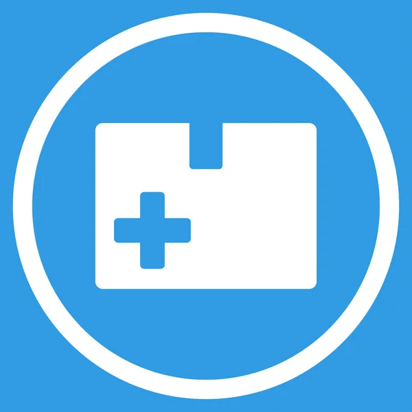 Medical Box Rounded Icon — Stock Photo, Image