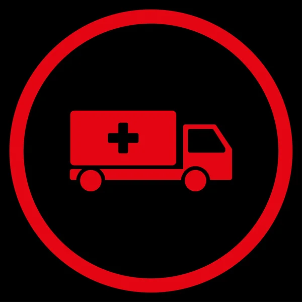 Medyczna żeglugowe zaokrąglone ikona — Zdjęcie stockowe