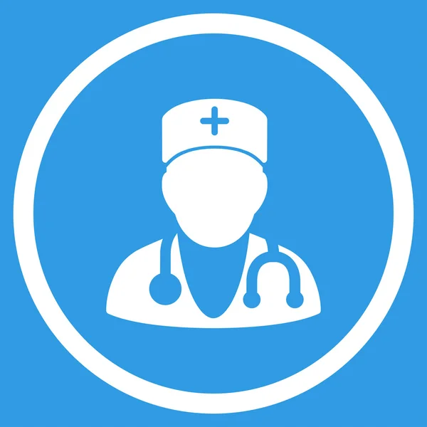 Physician Rounded Icon — Stock Photo, Image