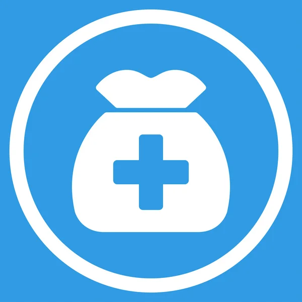 의료 자본 동그라미 아이콘 — 스톡 사진