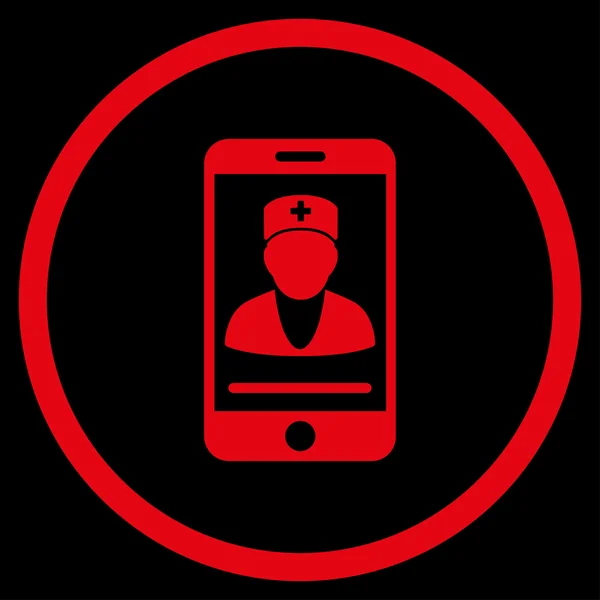 Mobile Doctor Rounded Icon