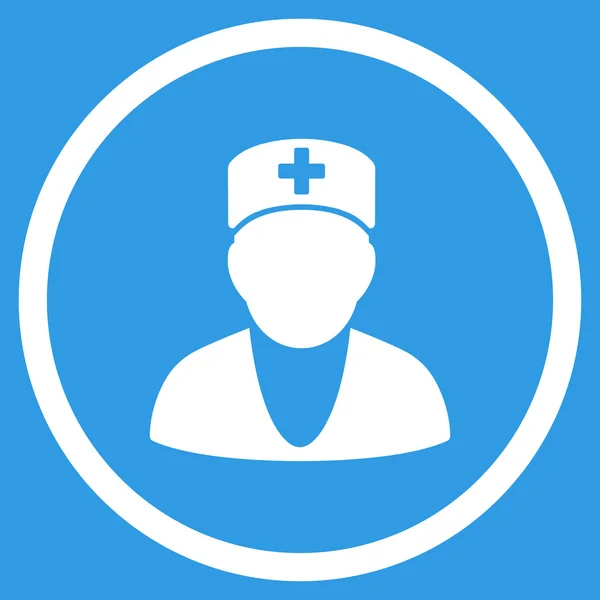 Medic Rounded Icon — Stock Photo, Image