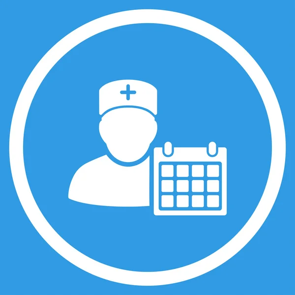 Doctor Plan Rounded Icon — Stock Photo, Image