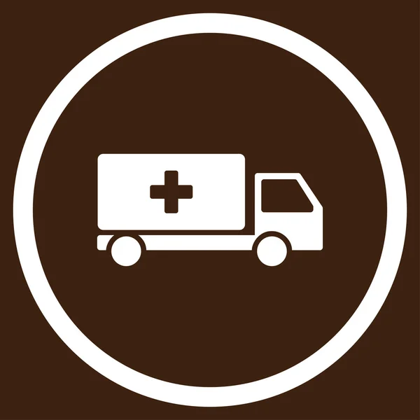 Icono circular de entrega médica —  Fotos de Stock