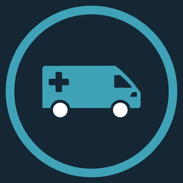 Emergency Van Rounded Icon — Stock Photo, Image