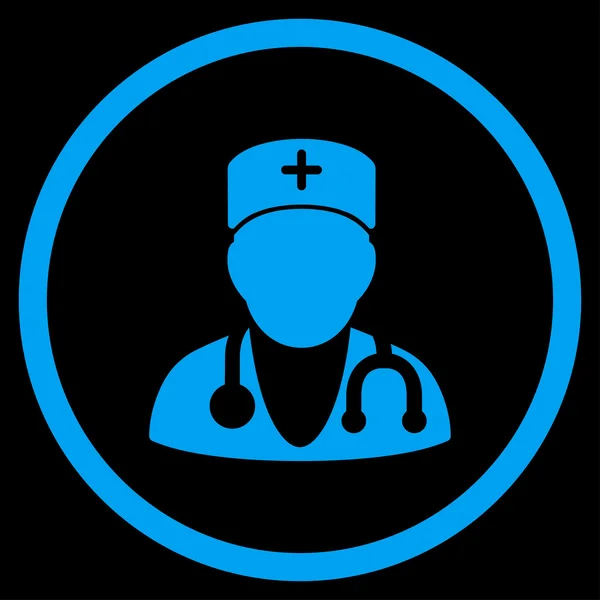 Physician Circled Icon — Stock Photo, Image