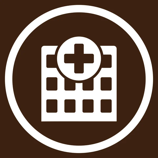 Icono circular del hospital —  Fotos de Stock