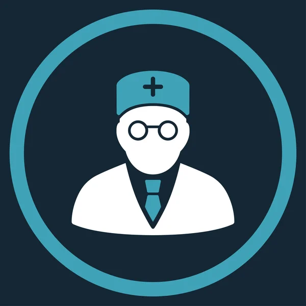 Main Physician Circled Icon — Stock Photo, Image