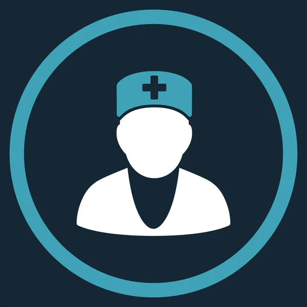 Medic rundade ikonen — Stockfoto