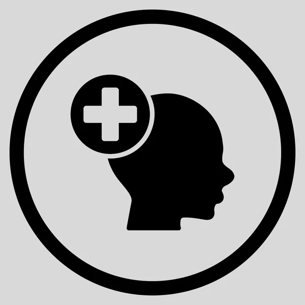 Tratamiento de la cabeza Icono circular — Foto de Stock