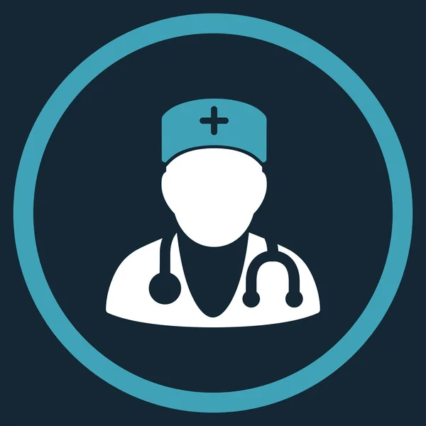 Physician Rounded Icon — Stock Photo, Image