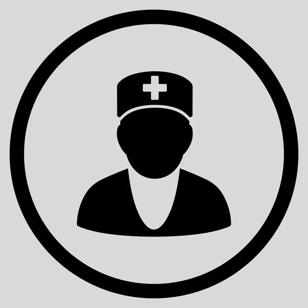 Medic Circled Icon — Stock Photo, Image