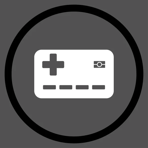 Medical Insurance Card rundade ikonen — Stockfoto