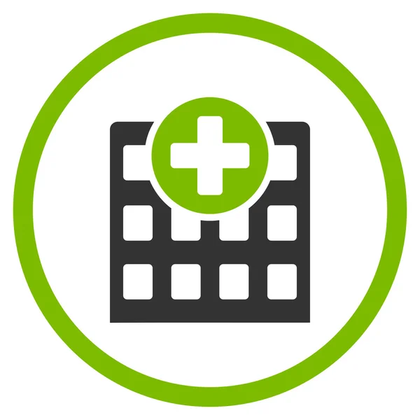 Hospital Rounded Icon — Stock Photo, Image