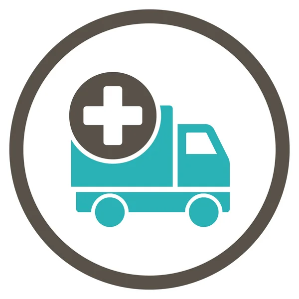 Medical Delivery Rounded Icon — Stock Photo, Image