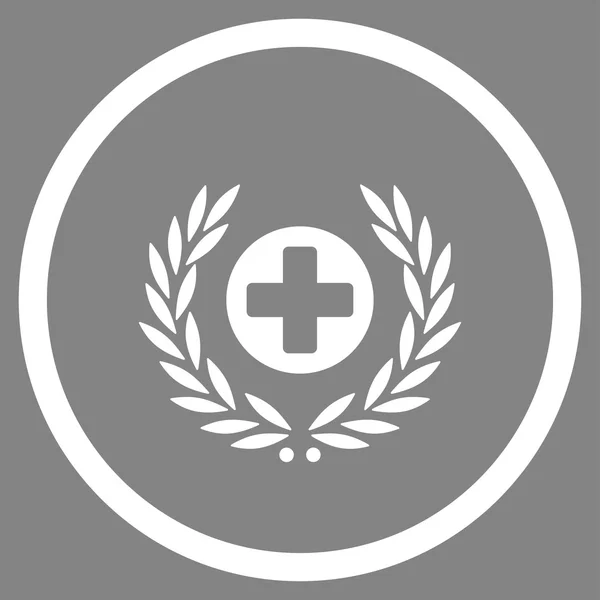 Icono circular Emblema de la salud — Foto de Stock