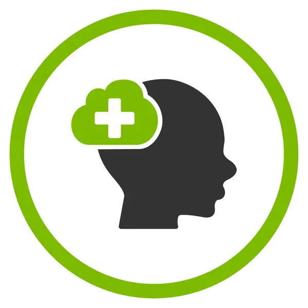 Medical Thinking Rounded Icon — Stock Photo, Image