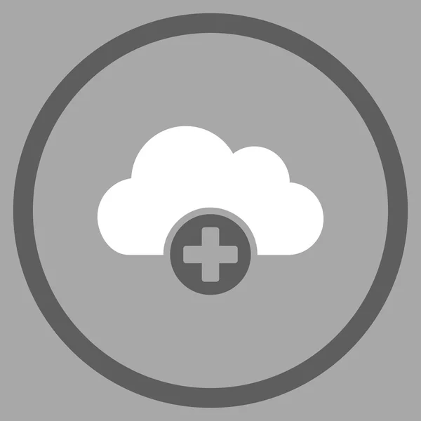Cloud Medicine Icono redondeado —  Fotos de Stock