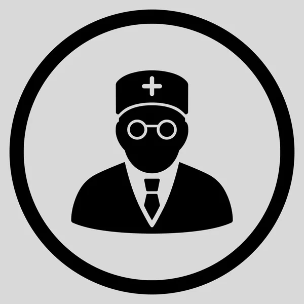 Main Physician Circled Icon — Stock Photo, Image