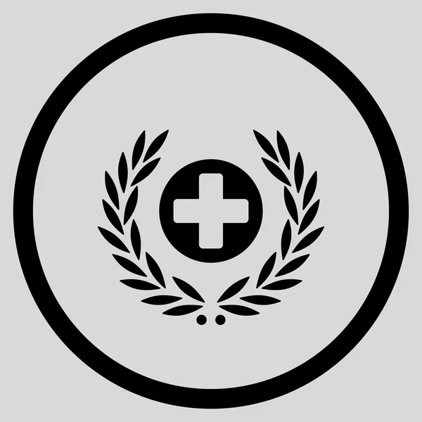 Healthcare Embleme Rounded Icon — Stock Photo, Image