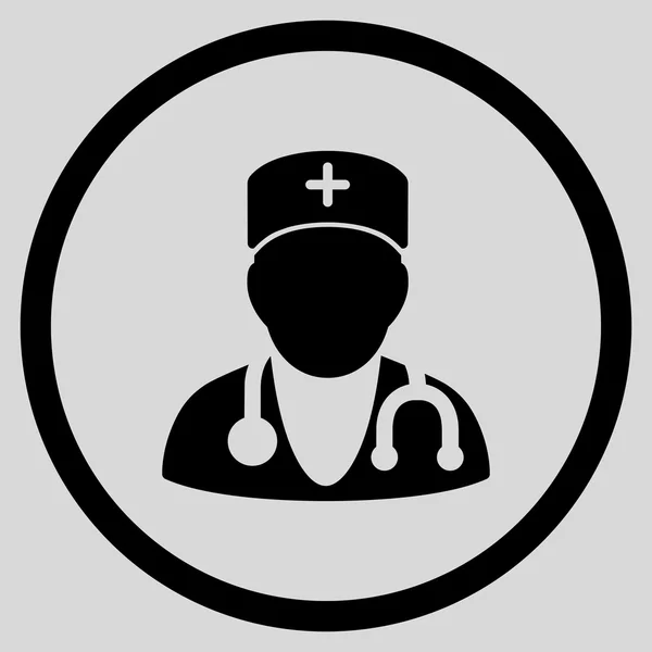 Physician Circled Icon — Stock Photo, Image