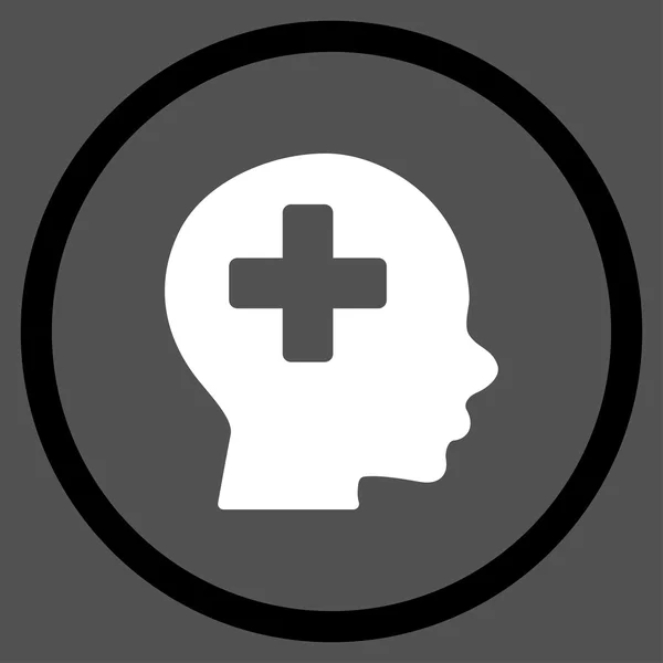 Head Medicine Rounded Icon — Stock Photo, Image