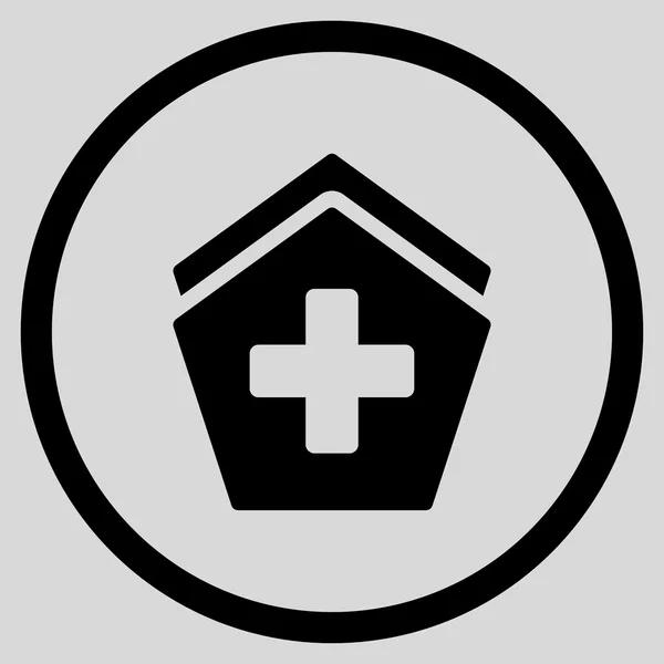 Hospital Rounded Icon — Stock Photo, Image