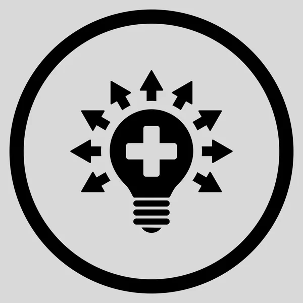 Desinfektionslampe rundes Symbol — Stockfoto
