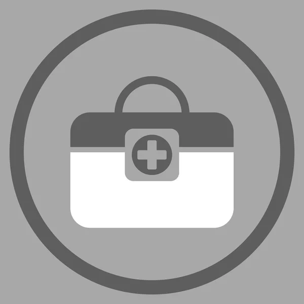 Medic Case Circled Icon — Stock Photo, Image
