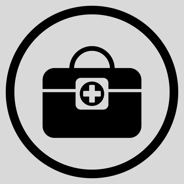 Medic Case Rounded Icon — Stock Photo, Image