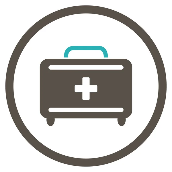 First Aid Toolkit Circled Icon — Stock Photo, Image