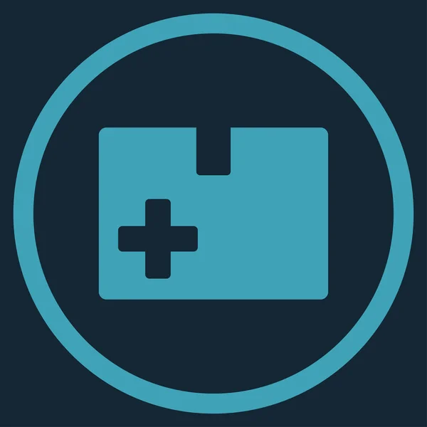 Medical Box Circled Icon — Stock Photo, Image