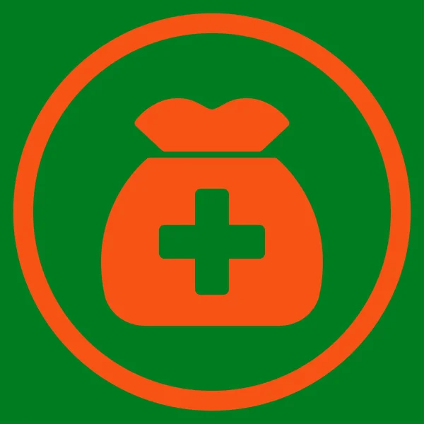 Medical Capital Circled Icon — Stock Photo, Image