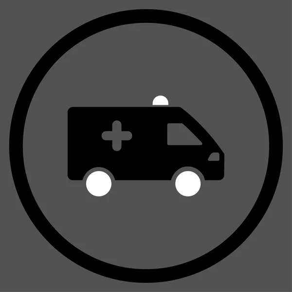 Hospital Car Circled Icon — Stock Photo, Image