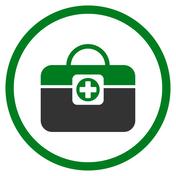 Medic Case Circled Icon — Stock Photo, Image