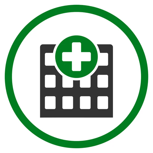 Hospital Rounded Icon — Stock Photo, Image