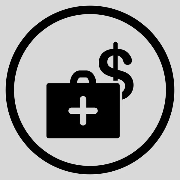 Medische Fonds omcirkelde pictogram — Stockfoto